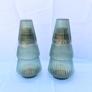 TARGET | 2 Green Plastic Carafe Christmas Holiday Tree Bullseye's 2024